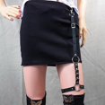 thumbnail image 4 of Women Gothic Waist Belt Faux Leather Straps Chain Punk Choker Leg Ring Jewelry Conbo, 4 of 5