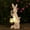 White Rabbit, variant on Solar Garden Statues Bunny Decor with LED Lights Home Decorations Outdoor Garden Rabbit Statue for Patio, Balcony, Yard, Lawn Ornament - Unique Housewarming Birthday Gifts for Women
