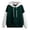 1-3Green15, variant on CAIVO Hoodies For Womens Casual Strap Long Sleeve Splice Patchwork Hooded Sweatshirt Tops Running Dailywear