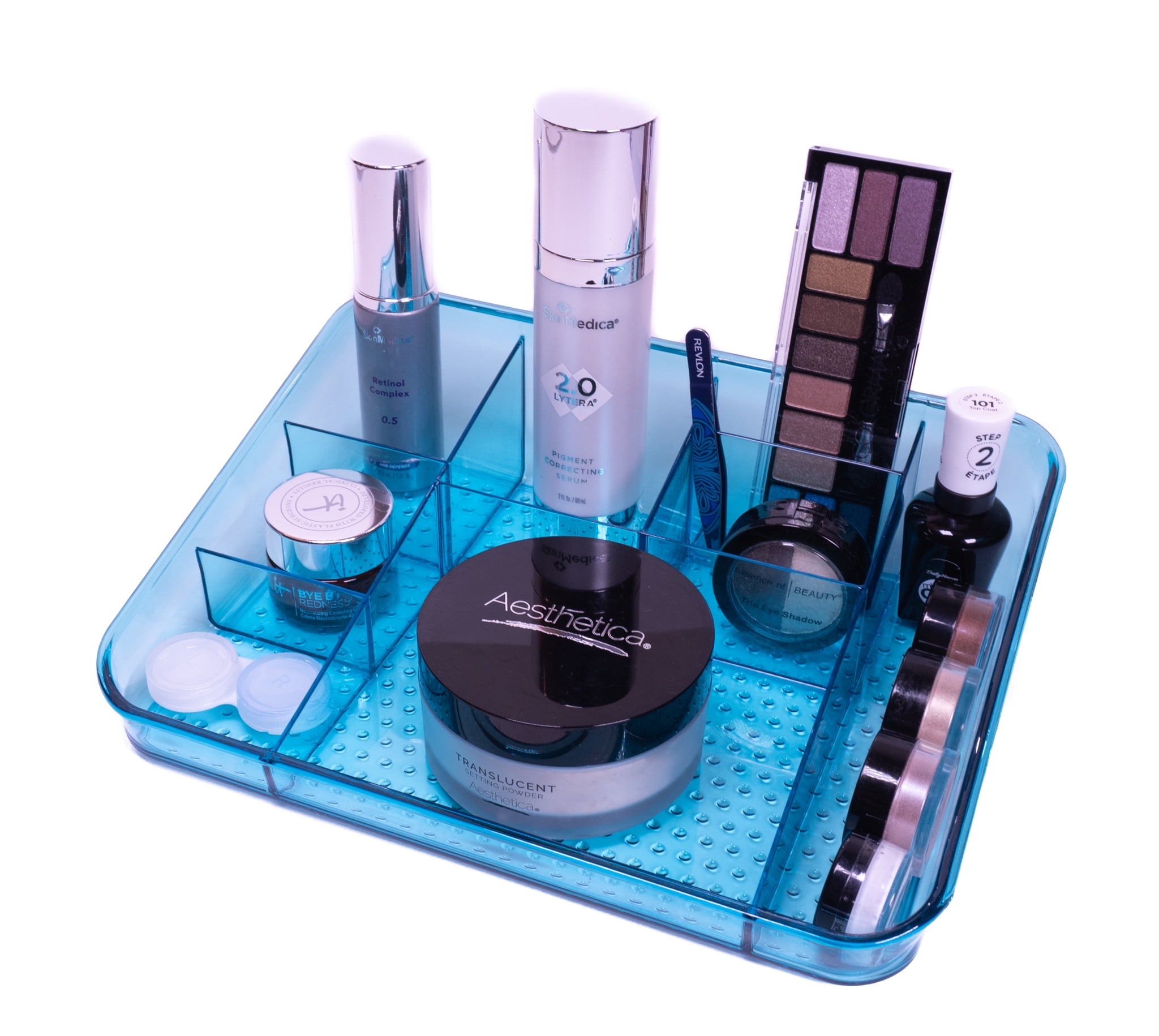 Vtopmart 4-Pack Stackable Acrylic Drawers - 6.6" Tall Clear Storage Organizers For Bathroom & Kitchen