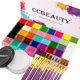thumbnail image 1 of Pintura facial CCBeauty 36 colores con polvo translúcido y pinceles, 1 of 9