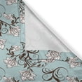 thumbnail image 4 of Ambesonne Vintage Valance Pack of 2, Royal Flower Arrangements, 42"X12", Seafoam Rosewood, 4 of 5