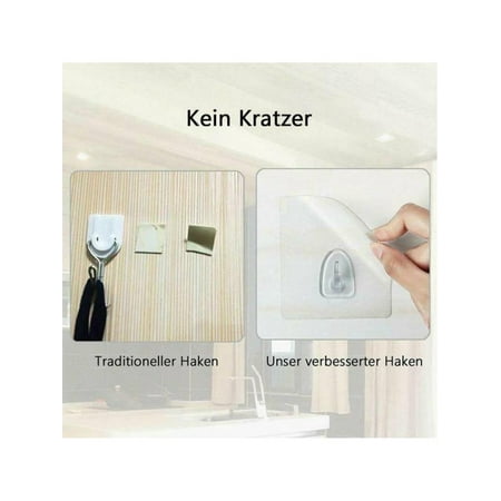 

10X Strong Self Adhesive Hooks Kitchen Bathroom Stick On Wall Door Hanger Lot