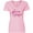 AD-Pink, variant on Las Vegas- Flamingo Silhouette in Pink Women's V-Neck T-Shirt