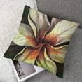 thumbnail image 7 of nygtbtfer Home Decoration Pillowcase Cover Green White Magnolia Floral Decorative Custom Pillow case Cushion Fashion Chic Double Sided Printed Design Square Size  White, 7 of 7