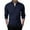 C140/Navy, variant on XIYON Mens Polo Shirts Men's Quarter Zip Casual Pullover With Ribbing Edge Classic Shirts For Men