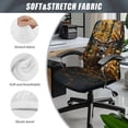 thumbnail image 6 of HELLHERO Deer Print Office Chair Cover Stretchable Computer Chair Slipcovers Elastic Office Desk Chairs Covers 1 Piece Soft, 6 of 7