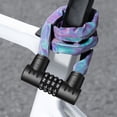 thumbnail image 4 of Reflective Chain Bicycle Anti-Theft Four Combination Lock Portable Lock Reflections, 4 of 8