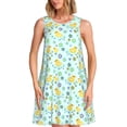 thumbnail image 1 of Disketp Duck Cartoon para Vestido sin Mangas para Mujeres, Vestidos de Verano para Mujeres, Casual y Holgado para la Playa, 1 of 7
