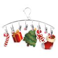 thumbnail image 4 of 2pcs Stainless Steel Drying Rack with 8 Clothespins Windproof for Sock, 4 of 5