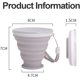 thumbnail image 2 of Paquete de 2 tazas de viaje plegables, tazas de silicona plegables con tapas, tazas de silicona retráctiles reutilizables portátiles, adecuadas para picnic, camping, senderismo al aire libre., 2 of 5