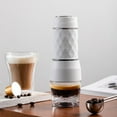 thumbnail image 3 of GROWTH TANK 120ML Portable Espresso Making Machine Compatible Capsule & Ground Coffee Manual White, 3 of 9