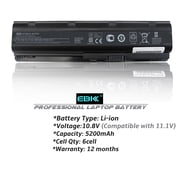 593553-001 - Brand New HP Laptop Battery - MU06 MU09 593554-001 (EXTENDED LIFE) EBK -