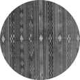 thumbnail image 1 of Ahgly Company Indoor Round Abstract Gray Contemporary Area Rugs, 6' Round, 1 of 1