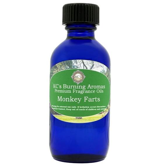 KC's Home Fragrances & Crystals Premium Fragrance Oil, Monkey Farts, 2 fl oz