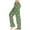 New/Green, variant on Otvok Women Polka Dot Print Pants Elastic Waist Draw Rope Pocket Full Length Pants