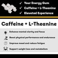 thumbnail image 2 of Funstitution 60 mg Natural Caffeine Gum (56pcs) | Contains Vitamin A, B6, B12, D, L-Theanine, Xylitol, Iron, Zinc, Magnesium | Focus & Energy Gum Caffeinated For Athletes | Pear And Hibiscus Flavor, 2 of 9