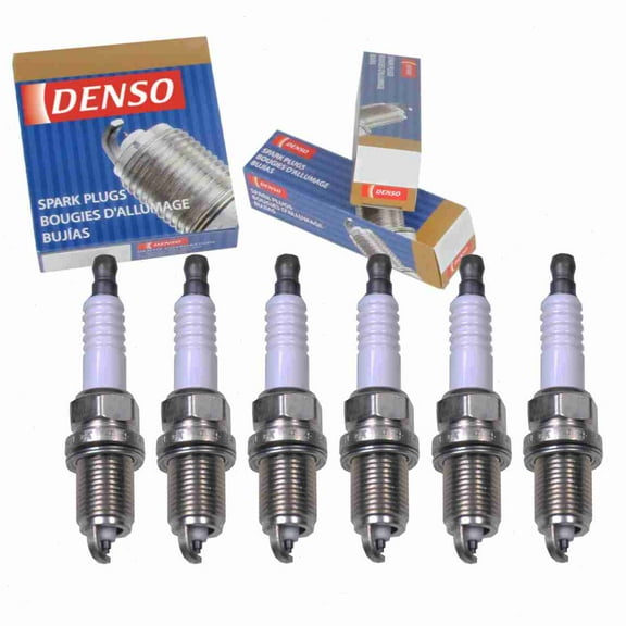 6 pc DENSO 3169 Standard Spark Plugs for 25186682 5602 8179 96476119 98079-561-4G 98079-561-4P 98079-561-5G KJ20CR-L11 SP00QC9MC4 SPZFR6F11G Ignition Wire Secondary