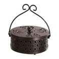 thumbnail image 2 of Soporte redondo para quemador ignífugo y tapa para jardín, exterior, interior, accesorio para el hogar Bronce Colco Soporte de quemador, 2 of 8