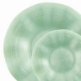 thumbnail image 5 of COMBO SET Ribbed Collection 10 Inches & 7 Inches Green Pearl Plastic Dishware: 24CT, 5 of 7