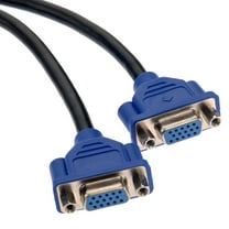 WHAMVOX -59 59-Pin Male to Dual VGA Female Y Splitter Video Adapter Cable for Computer (Black Blue)