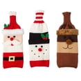 thumbnail image 2 of Wine Bottle Bags,Christmas Wine Bottle Cover Christmas Sweater Wine Bottle Bags For Christmas Decorations Santa Clause Snowman & Reindeers Drawstring Wine Gift Bags Christmas Decor Gift, 2 of 8