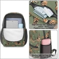 thumbnail image 4 of German Shepherd and Dog Paw Print 17" School Backpacks for Teens,Waterproof Oxford Fabric,S-Shape Padded Straps for School,Travel,Hiking,Camping, 4 of 6