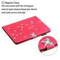 thumbnail image 6 of SaniMore Case for iPad 10th Generation 10.9" 2022, PU Leather Embossed Butterfly Glitter Diamond Cover with Pencil Holder Card Slots All-around Protection Luxury for iPad 10th Gen, Rose, 6 of 7