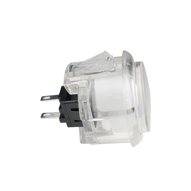 Sidaley Máquina de juego con botón pulsador, accesorios transparentes, consola, interruptor de frambuesa, piezas de repuesto, placa de copia de Videojuegos y accesorios Blanco
