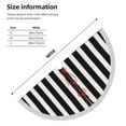 thumbnail image 3 of Black And White Stripes Christmas Tree Skirts with Tassel Decorations Indoor Outdoor for Holiday Party Home Decor 36", 3 of 6