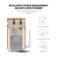 thumbnail image 2 of Cerradura de puerta con control remoto, cerradura inteligente antirrobo doble para seguridad del hogar, 2 of 8