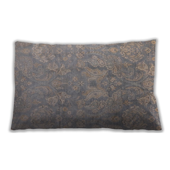 Ahgly Company Outdoor Rectangular Mid-Century Modern Lumbar Throw Pillow, 13 inch by 19 inch