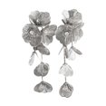 thumbnail image 2 of SmartBy 1 Pair Women Drop Earrings Retro Style Flower Shape Sparkling Cubic Zirconia Inlaid Tassel Earrings Jewelry Gift, 2 of 7