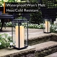 thumbnail image 2 of Homemory 10" x 4" Large Waterproof Outdoor Flameless Candles Flickering with Remote Control and Timer, Battery Operated LED Pillar Candles, 2 of 9