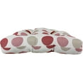 thumbnail image 2 of Everything Comfy Garnet and Gray Big Dots Indoor / Outdoor Seat Cushion Patio D Cushion 20" x 20", 2 Tie Backs, 2 of 3