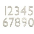 thumbnail image 2 of Architectural Mailboxes 3582-6 4" Tall Solid Brass House Number '6' - Nickel, 2 of 2