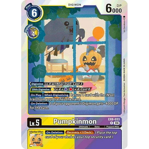 Digimon Chain of Liberation Rare Pumpkinmon EX8-033