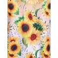 thumbnail image 3 of Vestido de Sol Talla Extra con Estampado de Girasol Rosegal  Vestidos florales de talla grande, 3 of 5