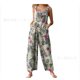thumbnail image 1 of Mono con tirantes y botones estampados de patchwork de estilo étnico para mujer., 1 of 6