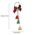 thumbnail image 2 of OEFNTAC Decorations Christmas Hanging Bell Decoration with Velvet Bow and Pine Cones 9.06x7.87in for Tree Scene Decor Christmas Decorations Indoor, 2 of 5