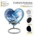 thumbnail image 3 of Burial Dove Flying Urns For Metal Remains - Small Urns For Ashes For Men & Women - Heart Shaped Cremation Keepsakes For Ashes - Mini Urn For Ashes - Human Ashes Urn Adult (Size - 3inch, 1pcs), 3 of 5