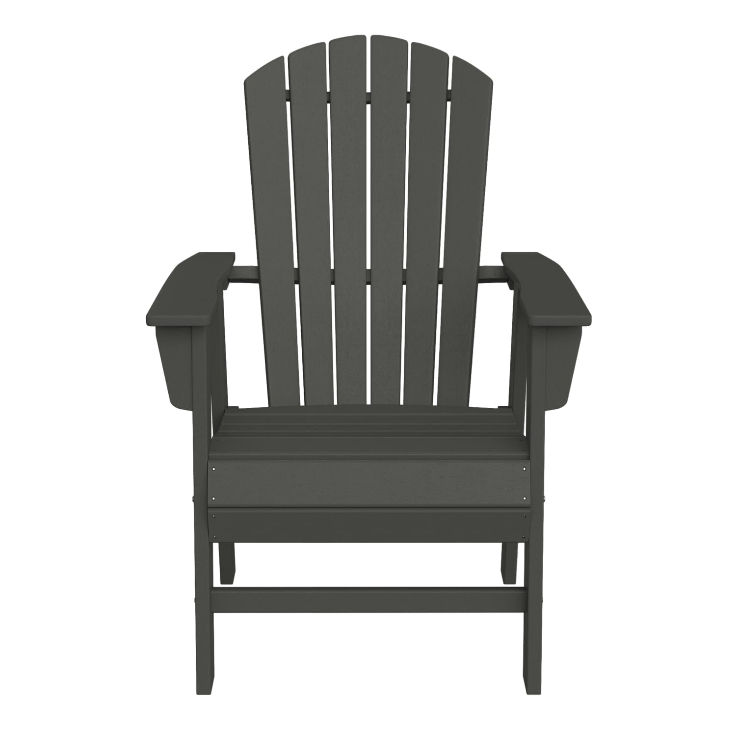 WestinTrends Dylan Outdoor Dining Chair – All-Weather Poly Lumber Adirondack Patio Chair, High Back, 330 lb Capacity, Gray