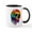 White/Black Inside, variant on CafePress - Vibrant Multicolor Skull - 11 oz Ceramic Mug - Novelty Coffee Tea Cup
