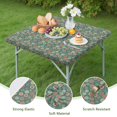 thumbnail image 4 of Green Christmas Floral Pattern Square Fitted Tablecloth with Elastic Edge,Square Table Cover,Washable Elastic Table Cover for Home Kitchen Party Decor 36"x36", 4 of 6