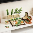 thumbnail image 3 of Yucurem 1 Set Miniature Dollhouse Farm Model Kit: Mini Vegetable Furniture Landscape Models, Vegetable Zen Garden Sand Tray Ornament for Office Desk Decor Accessories, 3 of 8