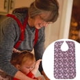 thumbnail image 4 of Adjustable Print Waterproof Adult Crumb Mchine Washable Bib for Seniors Disabled Red, 4 of 8