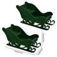 thumbnail image 3 of Mini Santa Sled and Reindeer Cart Set, 2PCS Tabletop Christmas Village Decor for Xmas Village & Holiday Home Decor, 3 of 6