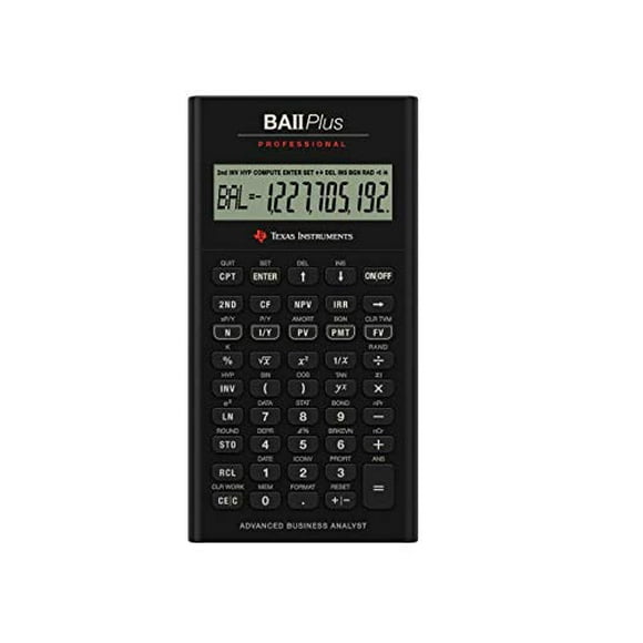 Calculatrice Financière Professionnelle Reconditionnée Texas Instruments TI BA II Plus IIBAPRO/TBL/1L1
