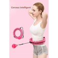 thumbnail image 4 of Aro de fitness desmontable inteligente, aro ancho y ajustable con púas de masaje y 24 piezas extraíbles, aro adelgazante adecuado para fitness/gimnasio, 4 of 5