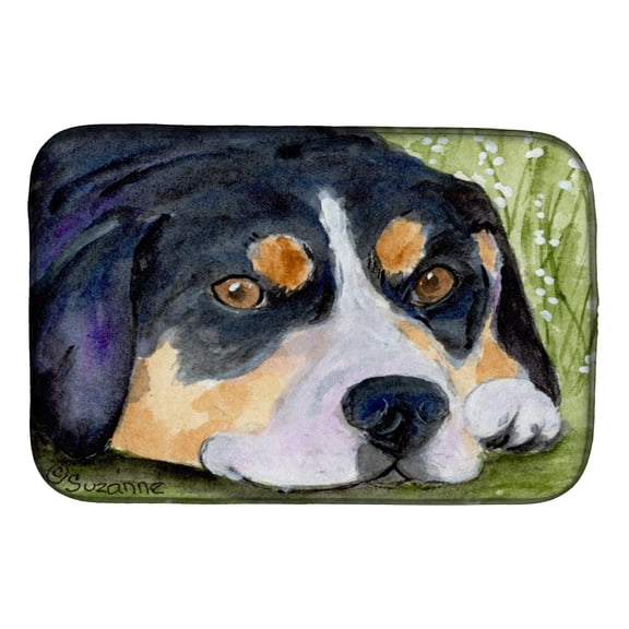 Entlebucher Mountain Dog Dish Drying Mat